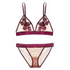 Pretty Mary Women Bra & Brief Sets Embroidery Floral Lace Bra and Panties Wire Free Thin Demi Bra Sexy Lingerie See Though Pretty Mary Women Bra & Brief Sets Embroidery Floral Lace Bra and Panties Wire Free Thin Demi Bra Sexy Lingerie See Though