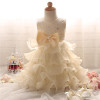 Pretty Baby Girl Fluffy Indant Christening Gowns Baby Girl 1 Year First Birthday Party Dresses For Girls Kids Vestido Infantil