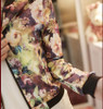 2017 New Hot Sale Fashion Women Stand Collar Long Sleeve Zipper Retro do old Floral Printed Bomber Jacket