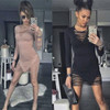 2017 New hollow out women dress Sexy Lady's Bodycon Long Sleeve party Mini Dress summer dress 2017 New hollow out women dress Sexy Lady's Bodycon Long Sleeve party Mini Dress summer dress