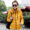 M-3XL New Fashion Autumn Clothes Cotton Coat Winter Slim Fit Short Wadded Jacket Outerwear Women Hood Female Winter Coat 61993