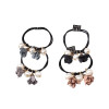 M MISM Summer Style Elegant Flower Simulated Pearls Elastic Hair Bands For Girls Rope Ponytail Holder Hair Accessories Scrunchy
