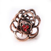 M MISM Retro Rose Hair Claw Clip with Rhinestone Hair clips Hair Accessories for Women crab for hair G372
