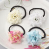 M MISM Girls Floral Elastic Hair Bands High Quality Gum for Hair Accessories for Children Rubber Bands Luxury Flower Scrunchy