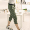 LZMZA New Large size 5XL Women Pants Casual Cropped Trousers Harem Pant Women 2017 summer Fashion Overall Students black Pants