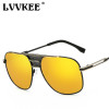 LVVKEE 2017 Brand Designer Oversized Men Sunglasses Vintage Metal Frame Square Sun Glasses for Women Oculos de sol Masculino