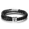 Family names leather bracelet