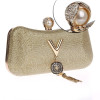 LUXY MOON Women Evening Bags Fashion Tassel Lady Diamond Clutch Chain Shoulder Bag Small Purse Messenger Bag Handbags ZD739