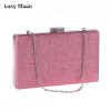 LUXY MOON Evening Bags Fashion Solid Evening Clutch Bag Women's Purse Wedding Bags with Chain Shoulder Bags bolsas feminia ZD738