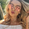Luxury Round Sunglasses Women Men Brand Designer Vintage Retro Mirror Sun Glasses For Women Ladies Sunglass oculos de sol R096 Luxury Round Sunglasses Women Men Brand Designer Vintage Retro Mirror Sun Glasses For Women Ladies Sunglass oculos de sol R096