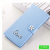 Luxury PU leather Flip Cover For Lenovo Vibe A / A1000 A1000m A2800 A2800d Mobile Phone Bag Case Cover With LOVE & Rose Diamond