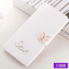 Luxury PU leather Flip Cover For Lenovo Vibe A / A1000 A1000m A2800 A2800d Mobile Phone Bag Case Cover With LOVE & Rose Diamond