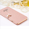 Luxury PU leather Flip Cover For Lenovo Vibe A / A1000 A1000m A2800 A2800d Mobile Phone Bag Case Cover With LOVE & Rose Diamond