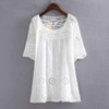 Maternity Shirts Short Sleeve Loose Blouses Tops Clothes for Pregnant Women Spring Summer Pregnancy Clothing