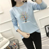 Maternity Long Sleeve Tops Nursing T Shirt Clothes for Pregnant Women Print Tees Autumn Breastfeeding Undershirt Pregnancy Top
