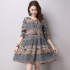 Maternity Dresses Pregnant Women Vintage Pregnant Dress Autumn Winter Loose Maternity Clothing Pregnancy Clothes Veatido CE212