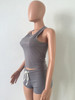 Special design ladies sexy jumpsuit waist cut out bodycon jumpsuit shorts bodysuit women rompers 3147