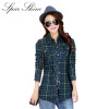 SPARSHINE Women's Plaid Shirt 20 Colors Flannel Thick Warm Female Long Sleeve Tops M-XXL Winter Check Blouse Blusas Femininas