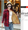 SPARSHINE Women's Plaid Shirt 20 Colors Flannel Thick Warm Female Long Sleeve Tops M-XXL Winter Check Blouse Blusas Femininas