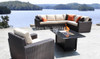 2017 New Furniture Outdoor Haven Sectional Wicker Patio Sofa Furniture Set