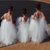 2017 New Flower Girl Dresses V Back Princess Communion Party Pageant Dress for Little Girls Kids/Children Dress for Wedding