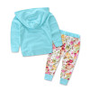 2017 New Floral Baby Girls Clothes 0-24M Newborn Bebek Long Sleeve Hooded Sweatshirt Pants 2pcs Outfits Infant Kids Clothing Set