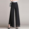 2017 New Fashion Women's Summer Thin Chiffon Pants Female Wide Leg Pants High Waist Casual Dance Pants Trousers Plus Size S-4XL