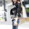 2017 New Fashion Women Wine Red Black Faux Leather Jackets Lady Bomber Motorcycle Cool Outerwear Coat Hot Sale Plus Size S-3XL