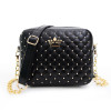 2017 New Fashion Women PU Leather Crossbody Quiled Crown bags Female Rivet Chain Shoulder Bag Women Bag Women Messenger Bags