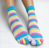 2017 New Fashion Women Funny Stripe Toe Socks Cotton Five Fingers Socks Casual Soft Socks With Toes Colorful Socks 5 color 35-39