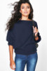 2017 new fashion women casual loose autumn winter long sleeve batwing sleeve knitted jumper pullovers sweaters tops