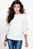 2017 new fashion women casual loose autumn winter long sleeve batwing sleeve knitted jumper pullovers sweaters tops