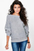 2017 new fashion women casual loose autumn winter long sleeve batwing sleeve knitted jumper pullovers sweaters tops