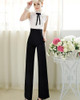 2017 New Fashion Women Casual Flare Wide Leg Long Pants High Waist Loose Pants Palazzo Trousers Female Autumn Summer Pants Black