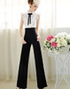 2017 New Fashion Women Casual Flare Wide Leg Long Pants High Waist Loose Pants Palazzo Trousers Female Autumn Summer Pants Black