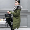 2017 New Fashion Winter jackets and coat Down Jacket Hooded Cotton Fur Collar long coat Women Warm Outwear Plus Size