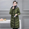 2017 New Fashion Winter jackets and coat Down Jacket Hooded Cotton Fur Collar long coat Women Warm Outwear Plus Size