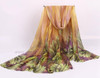 Autumn and Spring scarf women fashion long echarpe leaves printed scarves ladies stoles warm shawls hijab for women