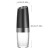 Automatic Electric Pepper Grinder LED Light Salt Pepper Grinding BottleFree Kitchen Seasoning Grind Tool Automatic Mills 2018