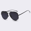 AOFLY New Metal Frame Women Fashion Sunglasses Geometry Double-Bridge Personality Brand Design Sunglasses Mirror Glasses UV400
