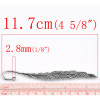 Antique Copper/Silver Tone/Antique Silver/Antique Bronze Zinc Alloy Feather Charm Bookmarks Home Office Storage, 5PCs