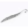 Antique Copper/Silver Tone/Antique Silver/Antique Bronze Zinc Alloy Feather Charm Bookmarks Home Office Storage, 5PCs