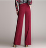High Waist Women Pants  2017 Fashion Office Work Pants Plus Size Wide Ladies Formal Black Trousers Female S-4XL