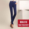 High waist women 2017 Spring slim Winter warm velvet office work pencil pants plus size ladies formal trousers pantalon femme