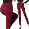 High waist women 2017 Spring slim Winter warm velvet office work pencil pants plus size ladies formal trousers pantalon femme