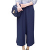 High Waist Wide Leg Pants for Women Loose Straight Plus Size S-2XL Elastic Waisted Casual Ankle-length Chiffon Trousers Female High Waist Wide Leg Pants for Women Loose Straight Plus Size S-2XL Elastic Waisted Casual Ankle-length Chiffon Trousers Female