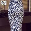 High Waist Skirt Women Geometric Printed Pencil Skirts 2017 Summer Spring New Fashion Korean Knee-Length Ladies Office Clothing