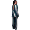 High Waist Elegant Office Jumpsuits 2017 Sleeveless Backless Shawl Playsuits Bodysuit Women V-Neck Striped Autumn Winter Rompers