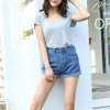 High Waist Denim Shorts Plus Size XL Female Short Jeans for Women 2016 Summer Ladies Hot Shorts