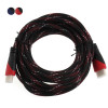 High Speed HDMI Cable Gold Plated Connection with Red, black and white mesh 1080P,0.5m,1m,1.5m,2m,3m,5m,8m,10m,15m